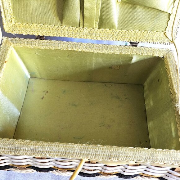 Vintage Woven Sewing Basket - Picture 8 of 12